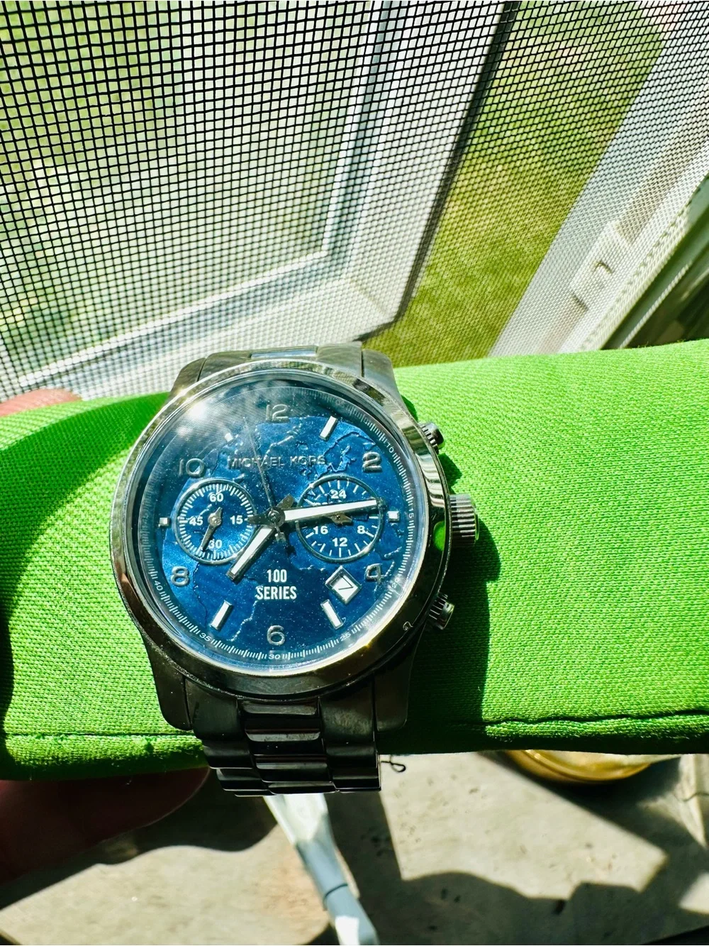 limited Edition MK Blue 100 Series unisex Chronograph Michael Kors Watch
